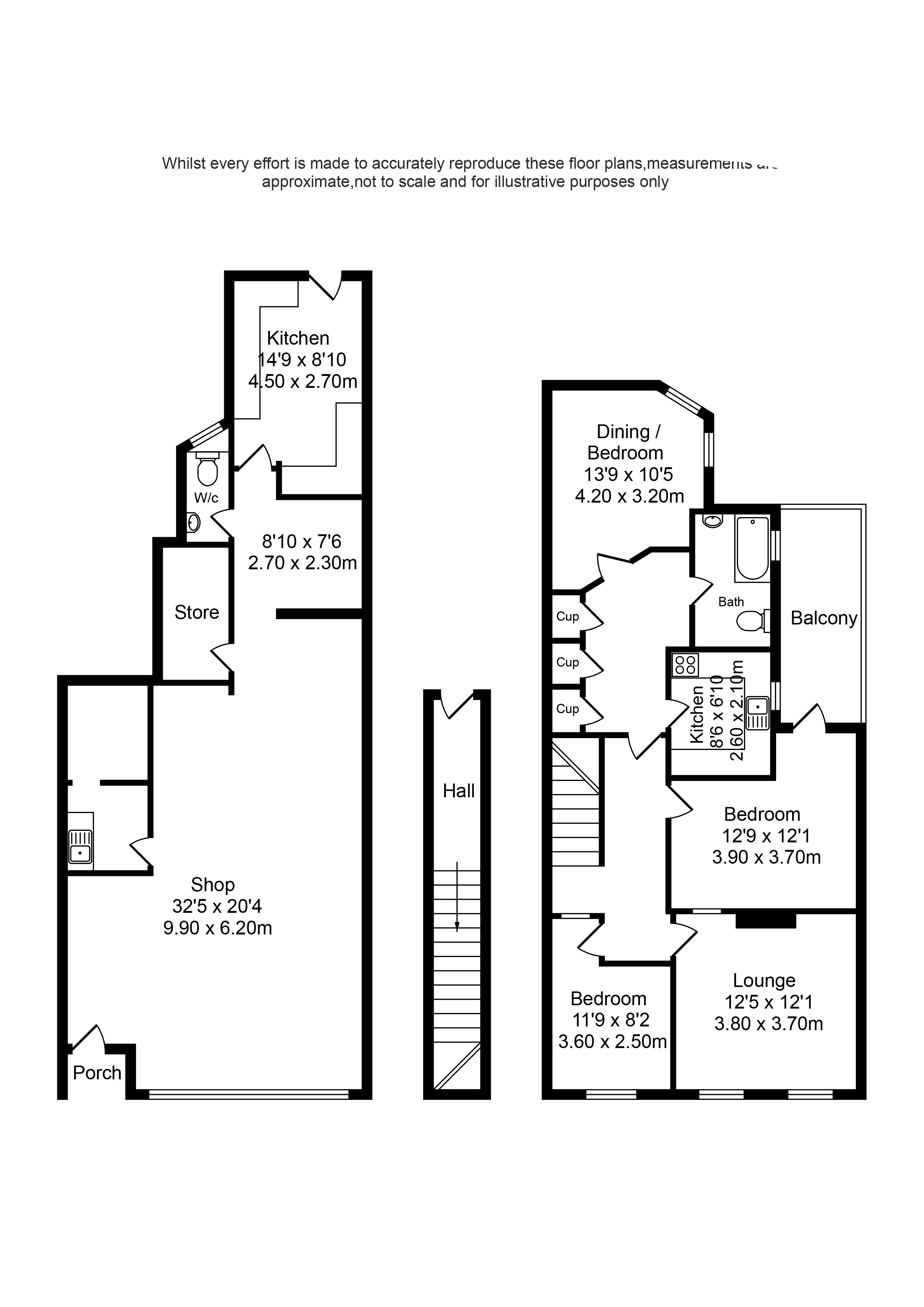 Floorplans For And 13a Dover Road, Liverpool