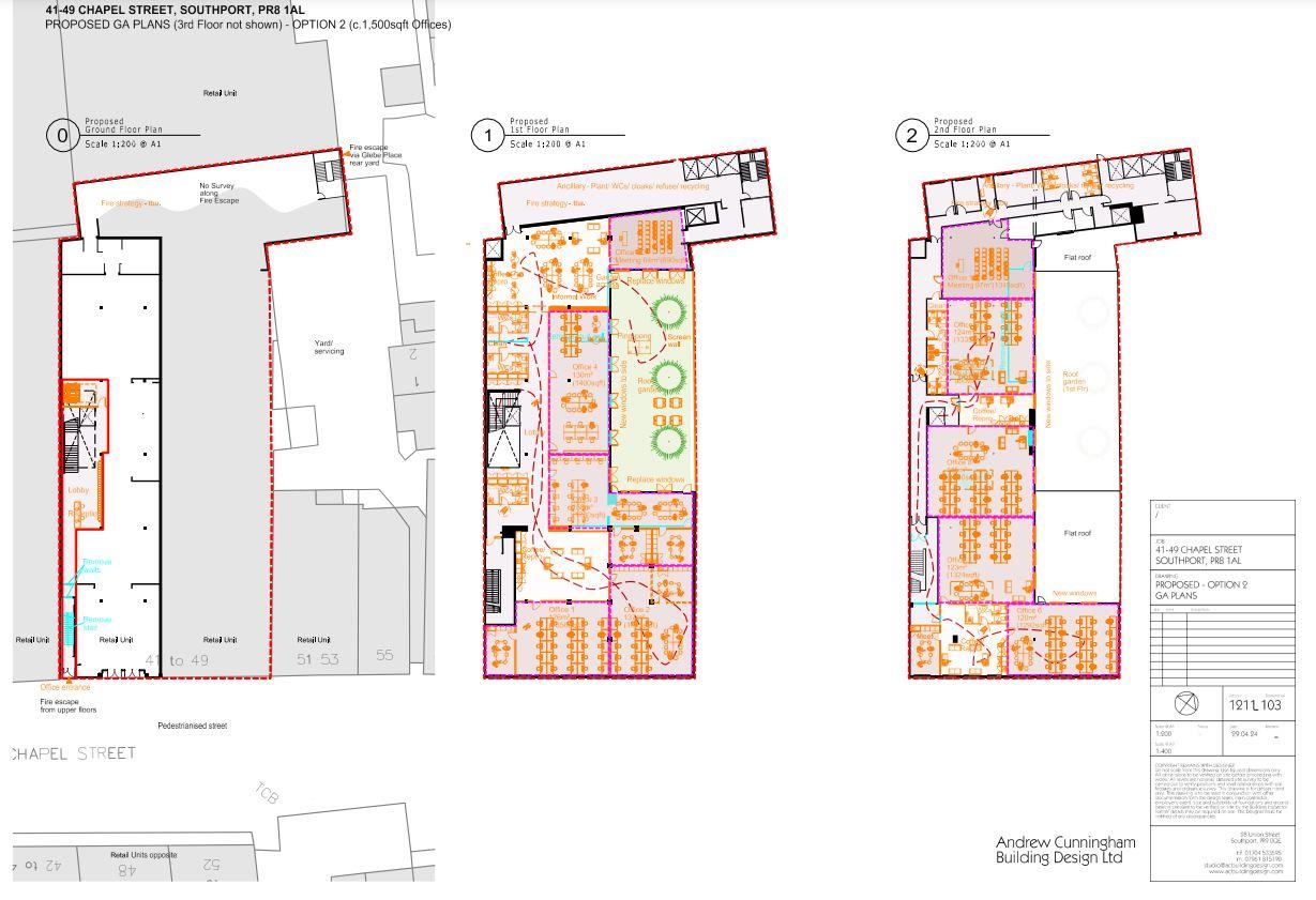 Floorplans For Chapel Street, Southport